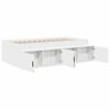 vidaXL Κρεβάτι με αποθηκευτικό χώρο με αποθήκευση Λευκό 100 x 200 cm