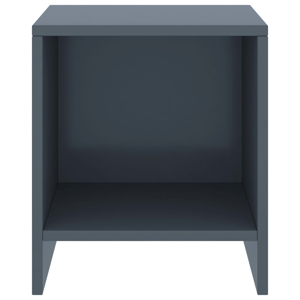 vidaXL Κομοδίνο Ανοιχτό Γκρι 35 x 30 x 40 εκ. από Μασίφ Ξύλο Πεύκου