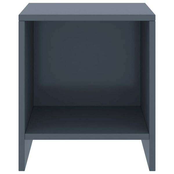 vidaXL Κομοδίνο Ανοιχτό Γκρι 35 x 30 x 40 εκ. από Μασίφ Ξύλο Πεύκου