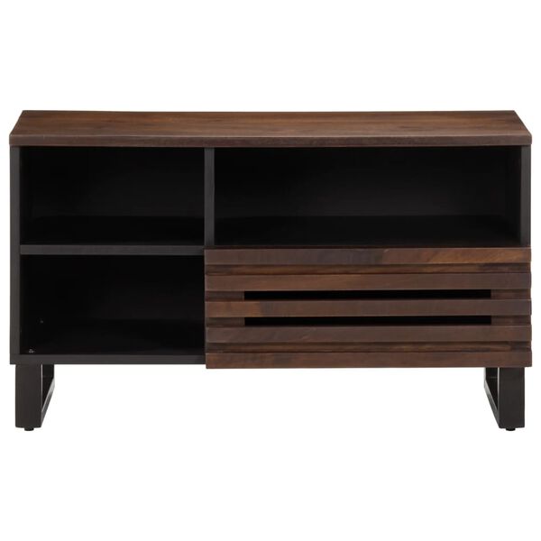 vidaXL Έπιπλο Τηλεόρασης Καφέ 80x34x46 εκ. Μασίφ Ξύλο Μάνγκο