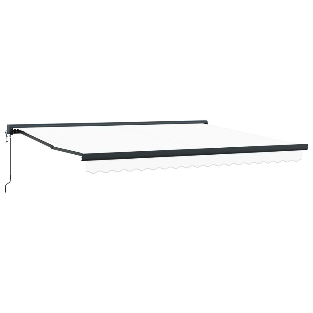 vidaXL Αυτόματη Ανασυρόμενη Τέντα Λευκή 400x300 cm