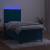 vidaXL &Kappa;&rho;&epsilon;&beta;ά&tau;&iota; Boxspring &mu;&epsilon; &Sigma;&tau;&rho;ώ&mu;&alpha; & LED &Sigma;&kappa;. &Mu;&pi;&lambda;&epsilon; 80x200 &epsilon;&kappa;. &Beta;&epsilon;&lambda;&omicron;ύ&delta;&iota;&nu;&omicron;
