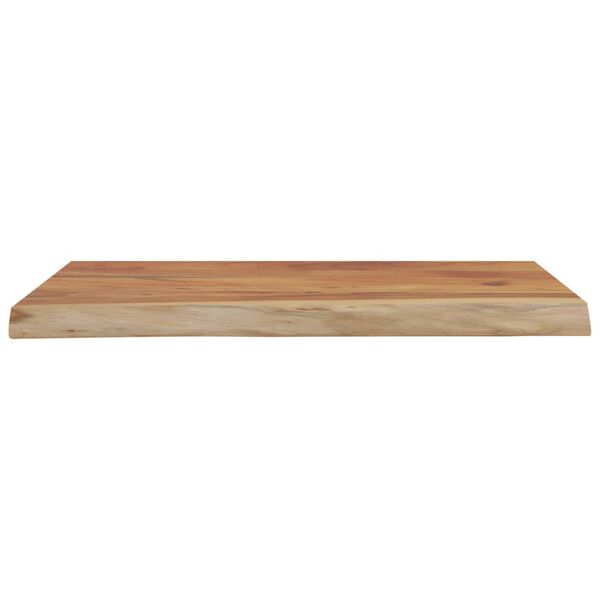 vidaXL Ράφι Επιτοίχιο Ορθ. Live Edge 50x40x2,5 εκ. Μασίφ Ξύλο Ακακίας