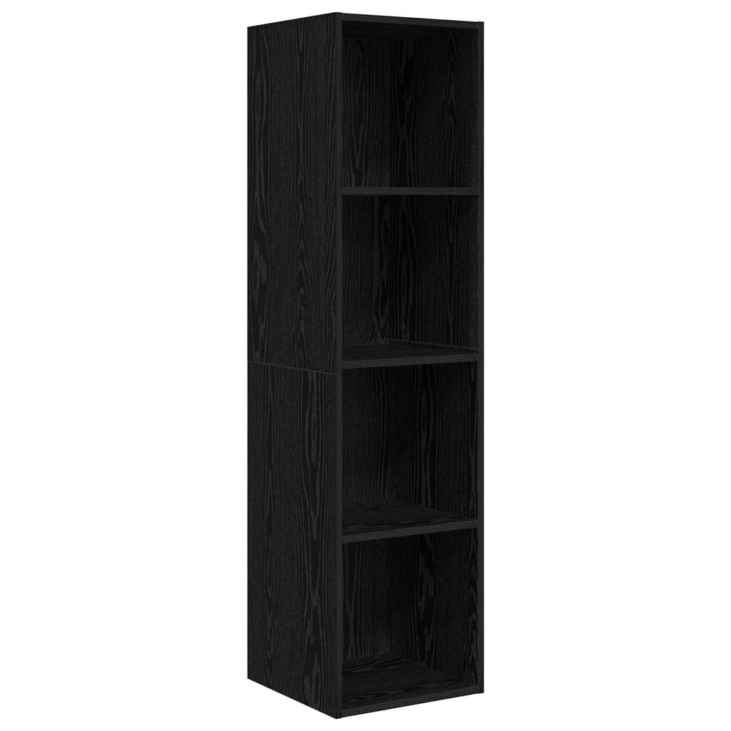 vidaXL Σετ επίπλου τηλεόρασης 4 pcs Μαύρη δρυς 37 x 37 x 142.5 εκ