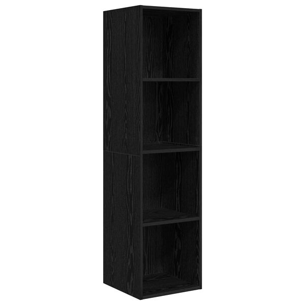 vidaXL Σετ επίπλου τηλεόρασης 4 pcs Μαύρη δρυς 37 x 37 x 142.5 εκ