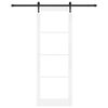 vidaXL Ολισθητή Πόρτα Λευκό 83 x 232 εκ. Ξύλο και μέταλλο