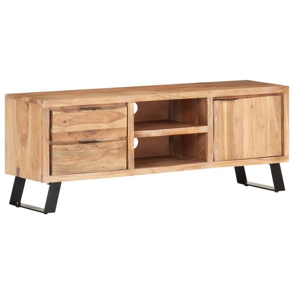 vidaXL Έπιπλο Τηλεόρασης Live Edge 120x30x42 εκ. Μασίφ Ξύλο Ακακίας