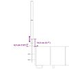 vidaXL Κρεβάτι Boxspring με Στρώμα Σκούρο Γκρι 140x200 εκ Υφασμάτινο