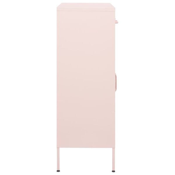 vidaXL Ντουλάπι Αποθήκευσης Ροζ 80 x 35 x 101,5 εκ. Ατσάλινο