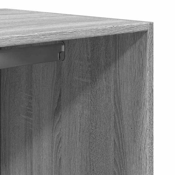 vidaXL Ντουλάπα Γκρι Sonoma 80x50x200 εκ. από Επεξεργασμένο Ξύλο