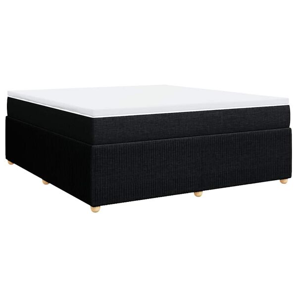 vidaXL &Kappa;&rho;&epsilon;&beta;ά&tau;&iota; Boxspring &mu;&epsilon; &Sigma;&tau;&rho;ώ&mu;&alpha; &Mu;&alpha;ύ&rho;&omicron; 180x200 &epsilon;&kappa;. &Upsilon;&phi;&alpha;&sigma;&mu;ά&tau;&iota;&nu;&omicron;