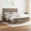 vidaXL &Kappa;&rho;&epsilon;&beta;ά&tau;&iota; Boxspring &mu;&epsilon; &Sigma;&tau;&rho;ώ&mu;&alpha; Taupe 180x200 &epsilon;&kappa;. &Upsilon;&phi;&alpha;&sigma;&mu;ά&tau;&iota;&nu;&omicron;