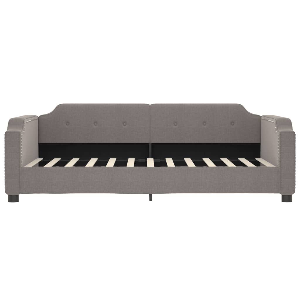 vidaXL Καναπές Κρεβάτι με Στρώμα Taupe 80 x 200 εκ. Υφασμάτινο