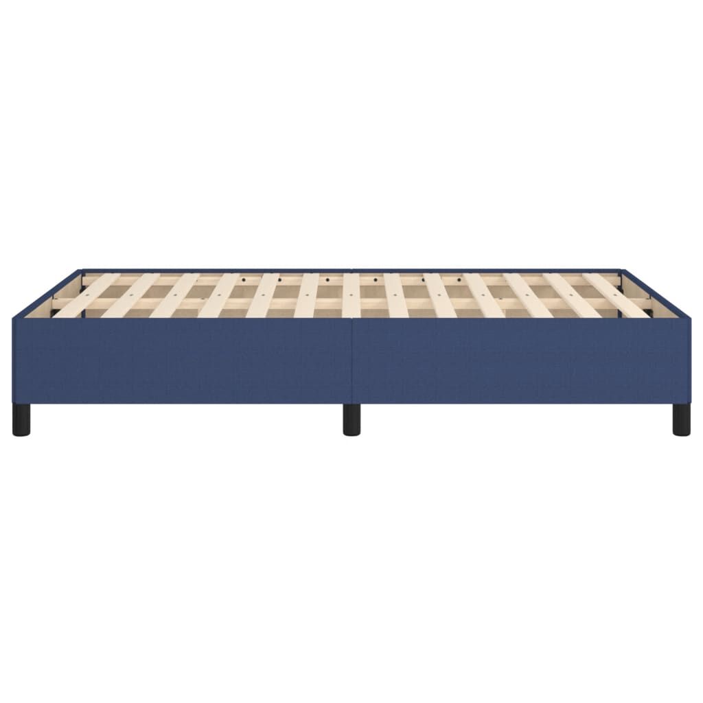 vidaXL Πλαίσιο κρεβατιού χωρίς στρώμα μπλε 120x200cm ύφασμα