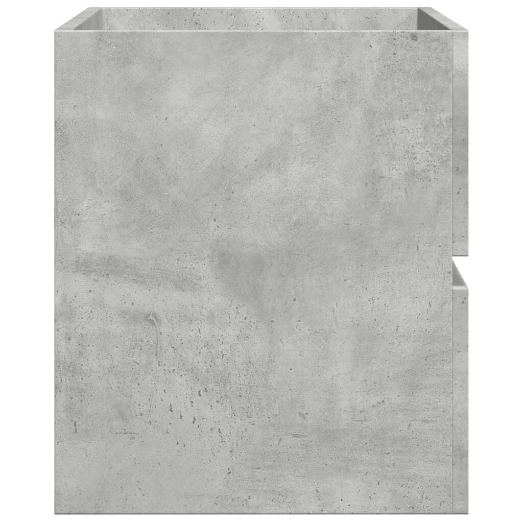 vidaXL Ντουλάπι Νιπτήρα Γκρι Σκυροδέματος 90x38,5x45 εκ. Επεξ. Ξύλο