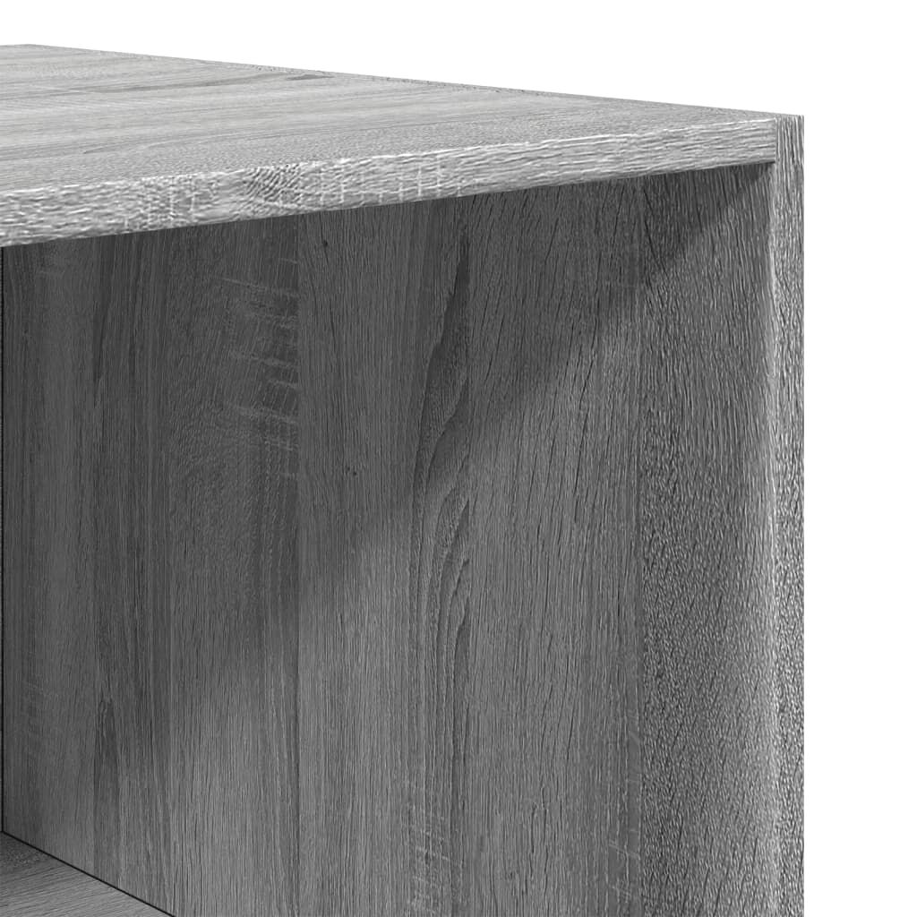 vidaXL Ντουλάπα Γκρι Sonoma 80x50x200 εκ. από Επεξεργασμένο Ξύλο