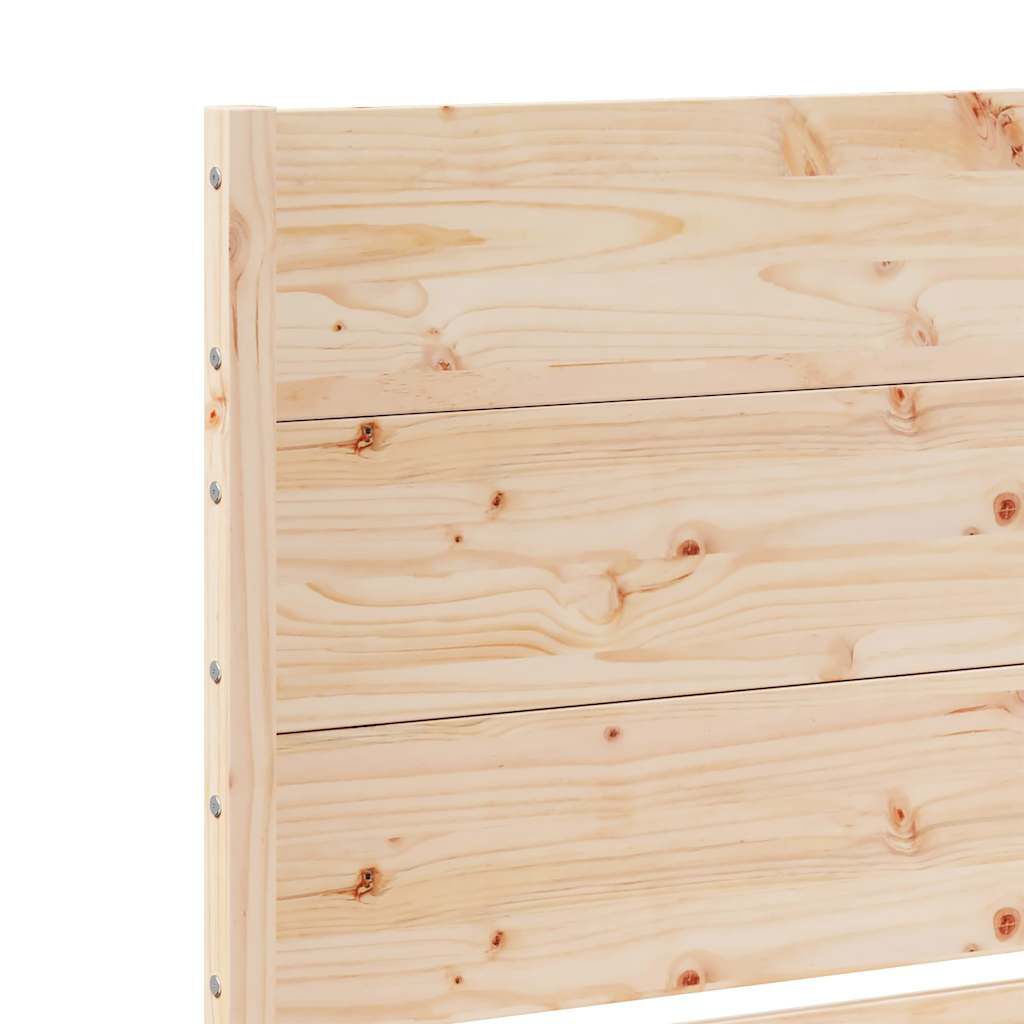vidaXL Πλαίσιο Κρεβατιού Μακρύ Χωρίς Στρώμα 200x220 εκ Μασίφ Ξύλο