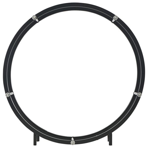 vidaXL Ράφι Καυσόξυλων Μαύρο 70 x 20 x 70 εκ. Ατσάλινο