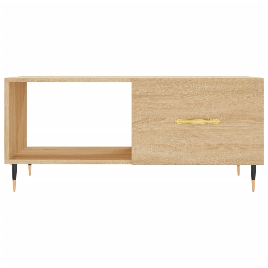 vidaXL Τραπεζάκι Σαλονιού Sonoma Δρυς 90x50x40 εκ. Επεξεργασμένο Ξύλο