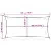 vidaXL Πανί Σκίασης Ορθογώνιο Άμμου 2,5x5 μ. HDPE 160 γρ./μ²