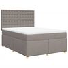 vidaXL &Kappa;&rho;&epsilon;&beta;ά&tau;&iota; Boxspring &mu;&epsilon; &Sigma;&tau;&rho;ώ&mu;&alpha; Taupe 160x200 &epsilon;&kappa;. &Upsilon;&phi;&alpha;&sigma;&mu;ά&tau;&iota;&nu;&omicron;