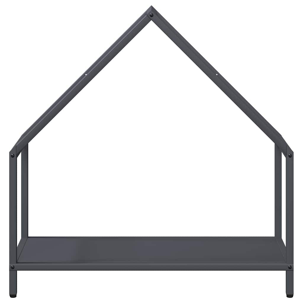 vidaXL Ράφι για καυσόξυλα Ανθρακί 60x25x60 cm Ατσάλι ψυχρής έλασης