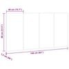 vidaXL κεφαλάρι κρεβατιού Παλιό ξύλο 160x1,5x80 cm Ξύλο μηχανής