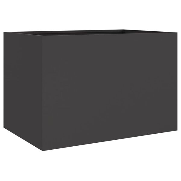 vidaXL Ζαρντινιέρα Μαύρη 62x47x46 εκ. από Χάλυβα