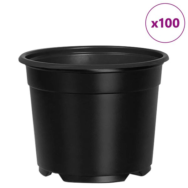 vidaXL &Gamma;&lambda;ά&sigma;&tau;&rho;&alpha; &Lambda;&omicron;&upsilon;&lambda;&omicron;&upsilon;&delta;&iota;ώ&nu; 100 pcs &Mu;&alpha;ύ&rho;&omicron; &Oslash; 15 x 12.5 &epsilon;&kappa;. &Pi;&lambda;&alpha;&sigma;&tau;&iota;&kappa;ό