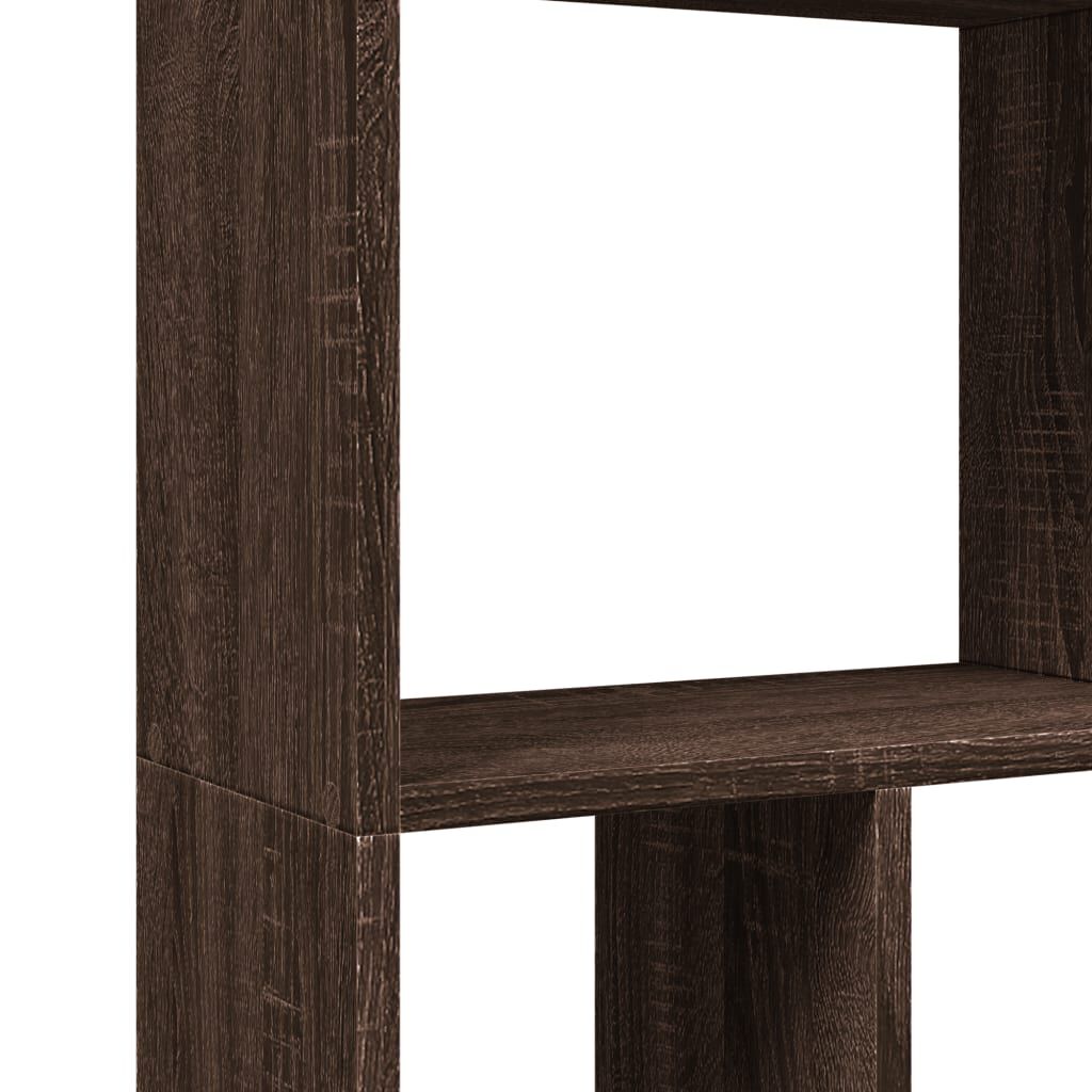 vidaXL Βιβλιοθήκη Καφέ Δρυς 60x20x120 εκ. από Επεξεργασμένο Ξύλο
