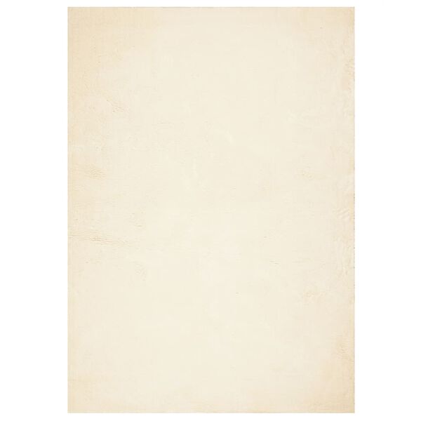 vidaXL Χαλί HUARTE με Κοντό Πέλος Μαλακό/ Πλενόμενο Κρεμ 120x170 εκ.