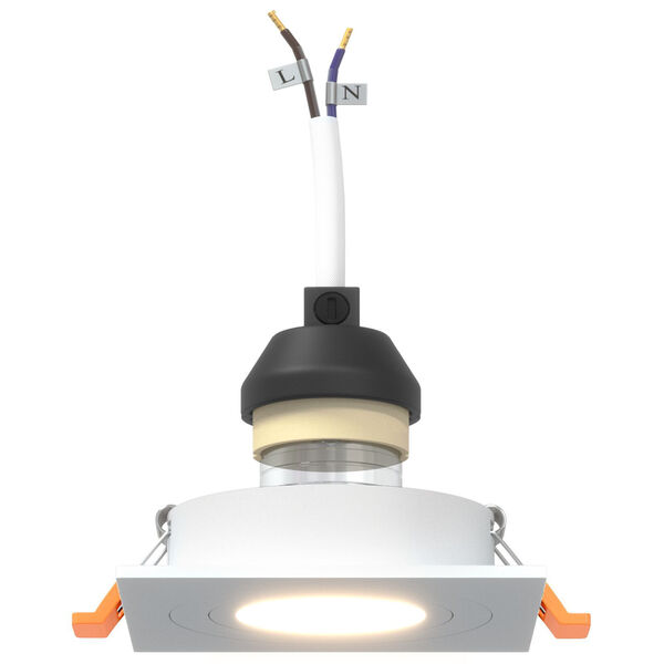 vidaXL Spotlights με προβολείς 6 pcs Λευκό 9 x 9 x cm Αλουμίνιο