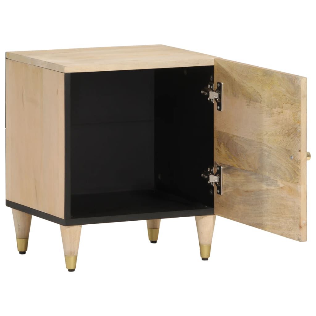 vidaXL Κομοδίνα 2 τεμ. 40 x 33 x 46 εκ. από Μασίφ Ξύλο Μάνγκο
