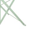 vidaXL Πτυσσόμενη Καρέκλα Κήπου 2 pcs Πράσινο 42 x 46 x 82εκ Ατσάλι