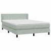 vidaXL &Kappa;&rho;&epsilon;&beta;ά&tau;&iota; Boxspring &mu;&epsilon; &Sigma;&tau;&rho;ώ&mu;&alpha; &Alpha;&nu;&omicron;&iota;&chi;&tau;ό &Gamma;&kappa;&rho;&iota; 140x210 &epsilon;&kappa;. &Beta;&epsilon;&lambda;&omicron;ύ&delta;&iota;&nu;&omicron;