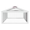 vidaXL Κουτί Περίφραξης Μόκα 200x112,5x74 εκ. από Μασίφ Ξύλο Πεύκου