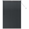 vidaXL Ρολό Παραθύρου με κουρτίνες Μαύρο Αλουμίνιο