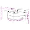 vidaXL Τραπεζάκι Σαλονιού Μαύρο 80x80x45εκ. Επεξεργασμένο Ξύλο+Μέταλλο