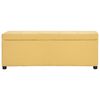 vidaXL Πάγκος με Αποθηκευτικό Χώρο Κίτρινος 116 εκ. από Πολυεστέρα