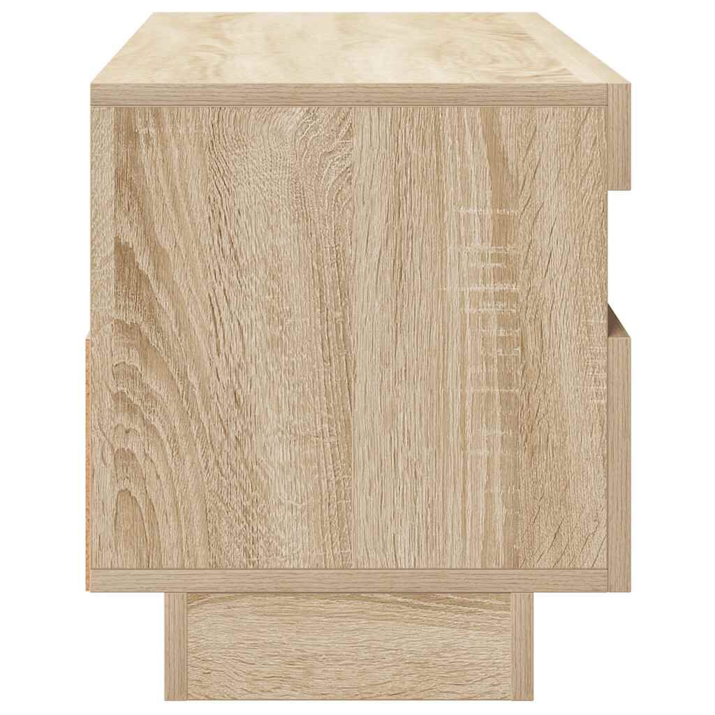 vidaXL Έπιπλο Τηλεόρασης με Φωτισμό LED Sonoma Δρυς 100 x 35 x 40 εκ.