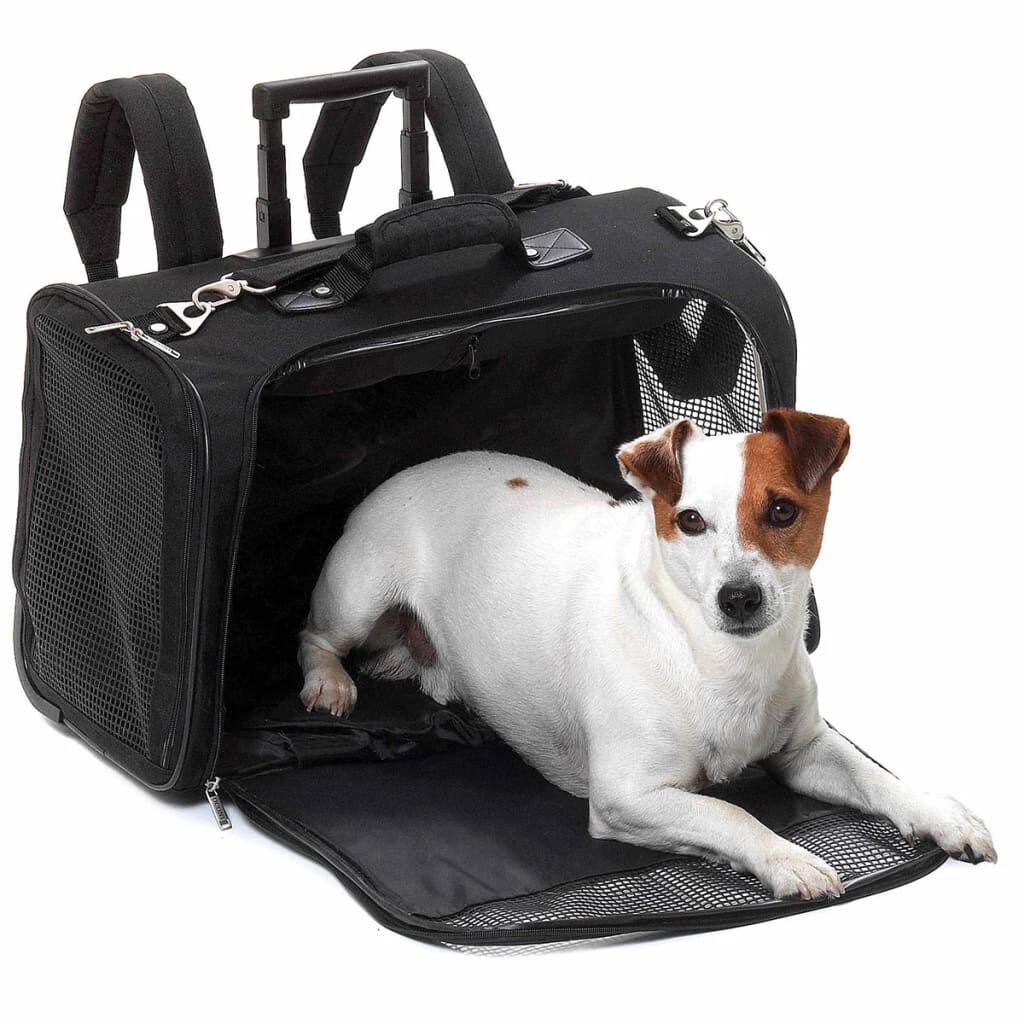 FLAMINGO Τσάντα Κατοικιδίων Smart Trolley Norton Μαύρη 54x25,5x36,5εκ.