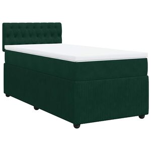 vidaXL &Kappa;&rho;&epsilon;&beta;ά&tau;&iota; Boxspring &mu;&epsilon; &Sigma;&tau;&rho;ώ&mu;&alpha; &Sigma;&kappa;&omicron;ύ&rho;&omicron; &Pi;&rho;ά&sigma;&iota;&nu;&omicron; 90x190 &epsilon;&kappa;. &Beta;&epsilon;&lambda;&omicron;ύ&delta;&iota;&nu;&omicron;