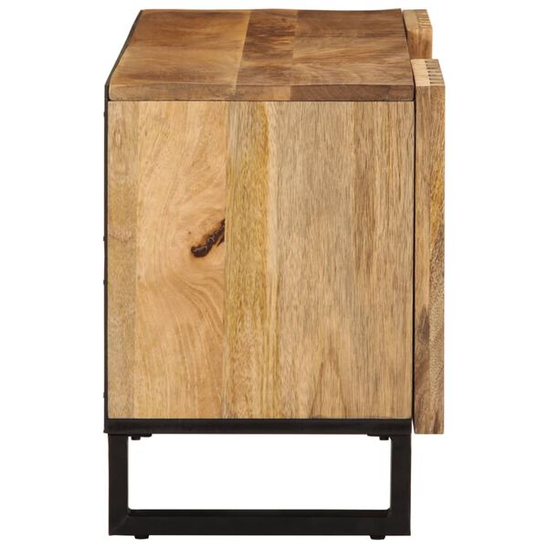 vidaXL Έπιπλο Τηλεόρασης 105 x 34 x 46 εκ. Μασίφ Ακατέργ. Ξύλο Μάνγκο