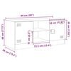 vidaXL Έπιπλο Τηλεόρασης Ροζ 99x39x44 εκ. από Ατσάλι