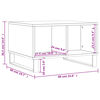 vidaXL Τραπεζάκι Σαλονιού Μαύρο 60x50x36,5 εκ. από Επεξεργασμένο Ξύλο
