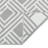 vidaXL Χαλί εξωτερικού χώρου ARAKIL γκρι 80x150 cm PP