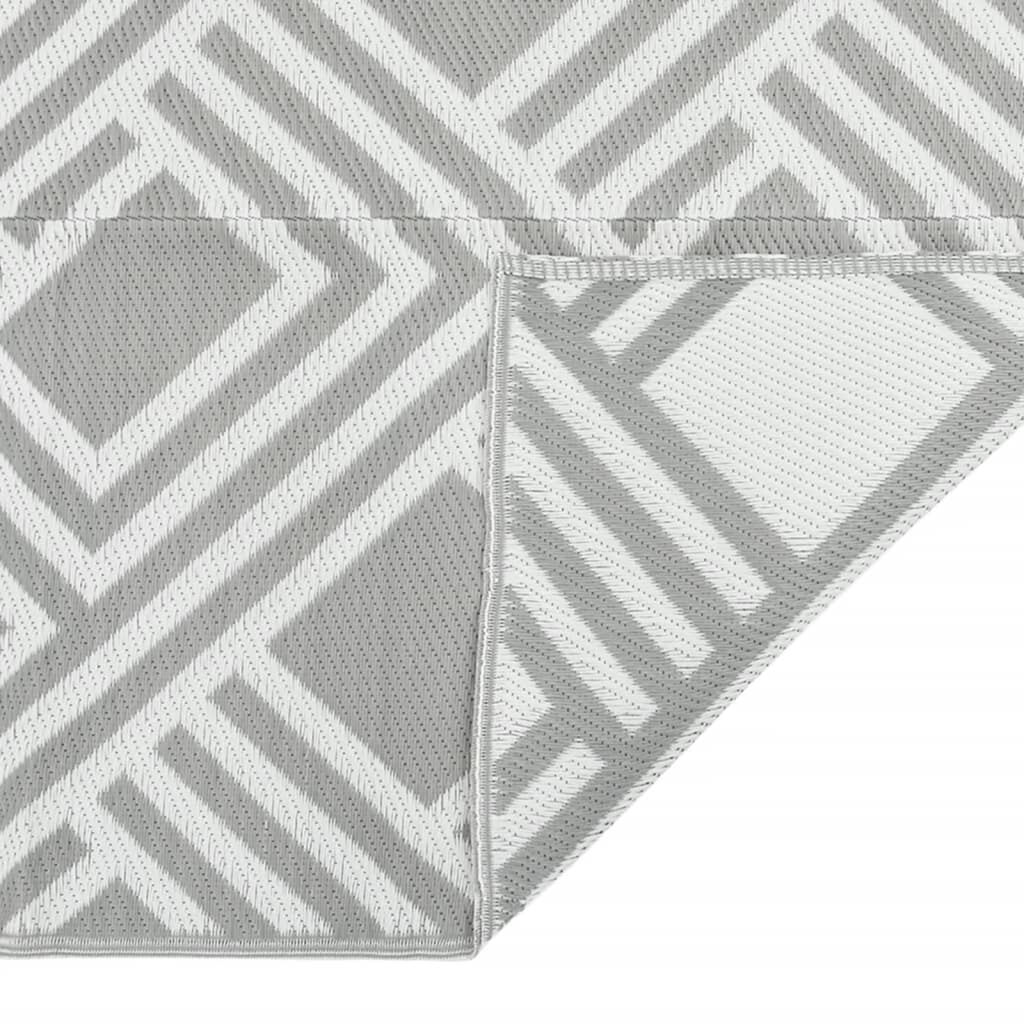 vidaXL Χαλί εξωτερικού χώρου ARAKIL γκρι 80x150 cm PP