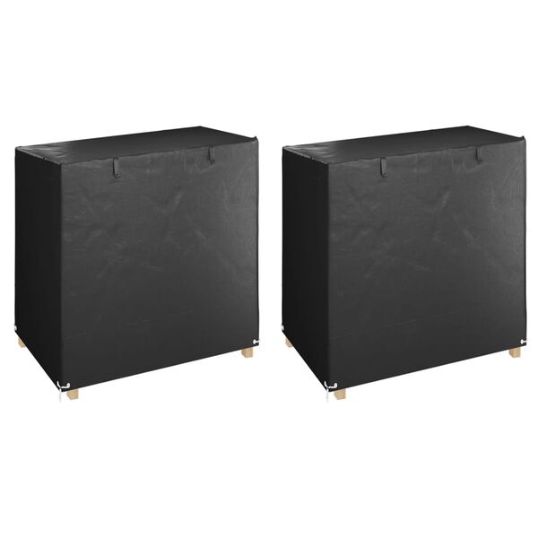 vidaXL Κάλυμμα Κούνιας 2 τεμ. 8 Κρίκοι 125x90x135/165 εκ Πολυαιθυλένιο