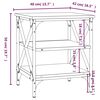 vidaXL Βοηθητικό Τραπέζι Καφέ Δρυς 40x42x50 εκ. Επεξεργασμένο Ξύλο