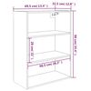vidaXL Ντουλάπι Τοίχου Κρεμαστό Λευκό 69,5 x 32,5 x 90 εκ.